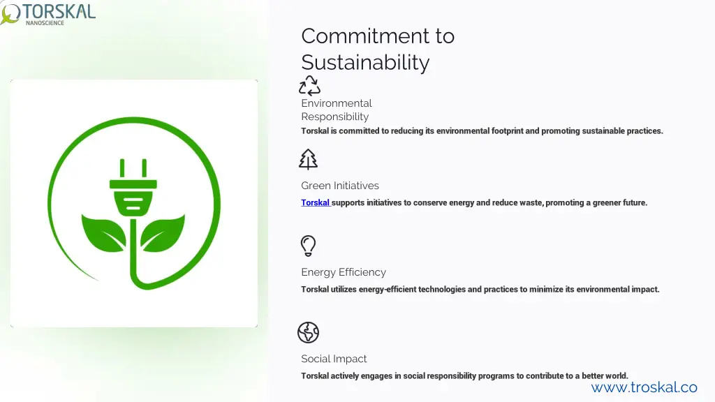 commitment to sustainability