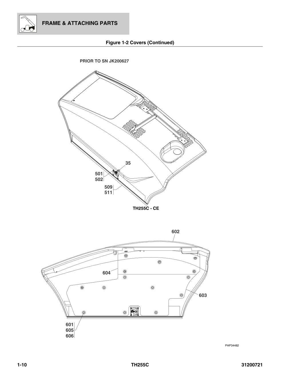 frame attaching parts 8