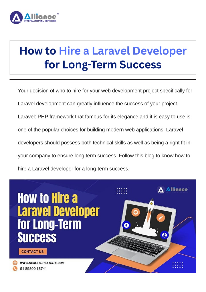 how to hire a laravel developer for long term