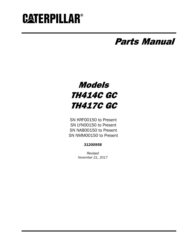 parts manual