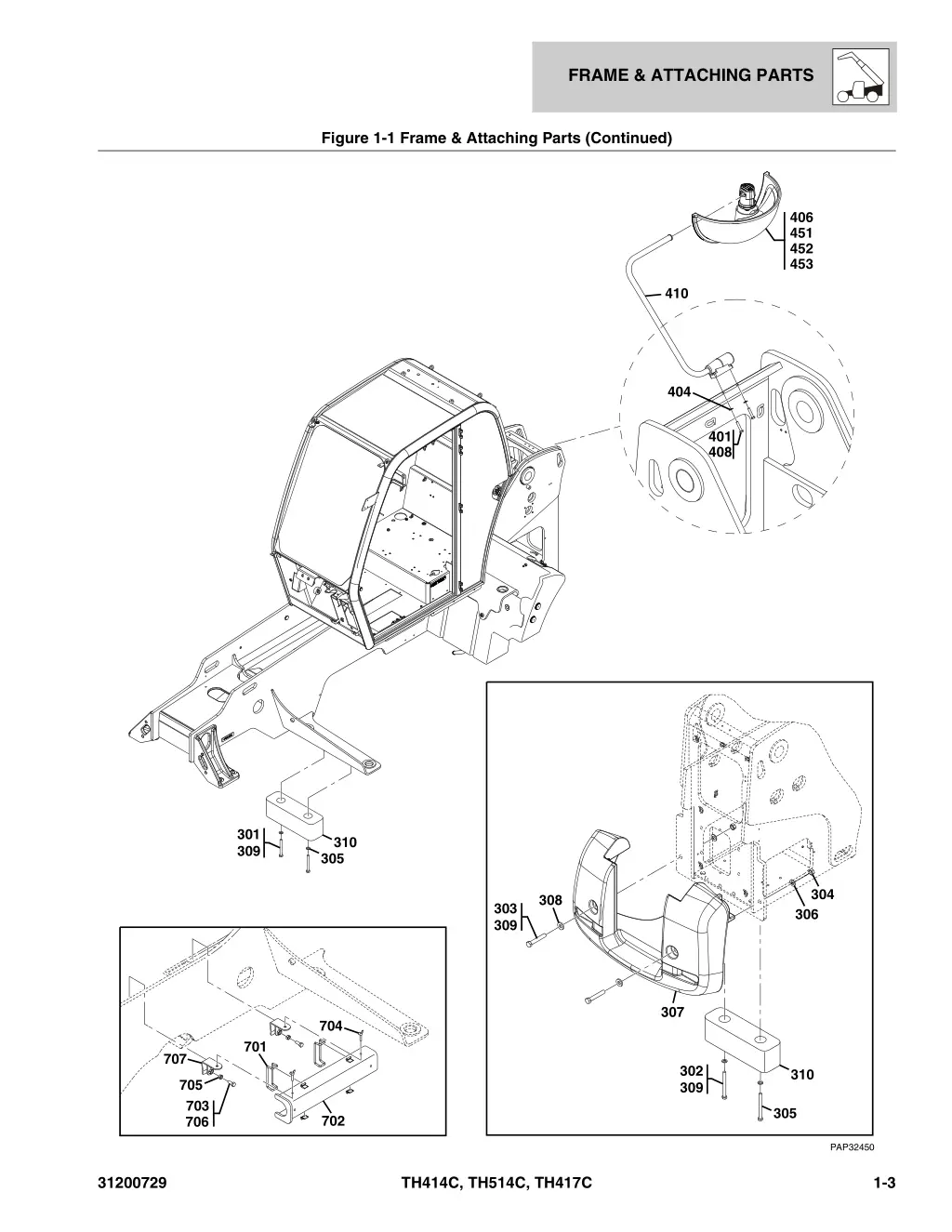 frame attaching parts 1