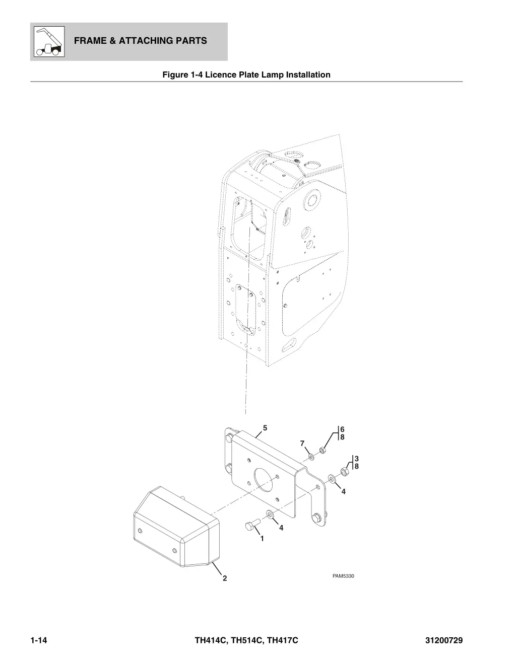 frame attaching parts 10