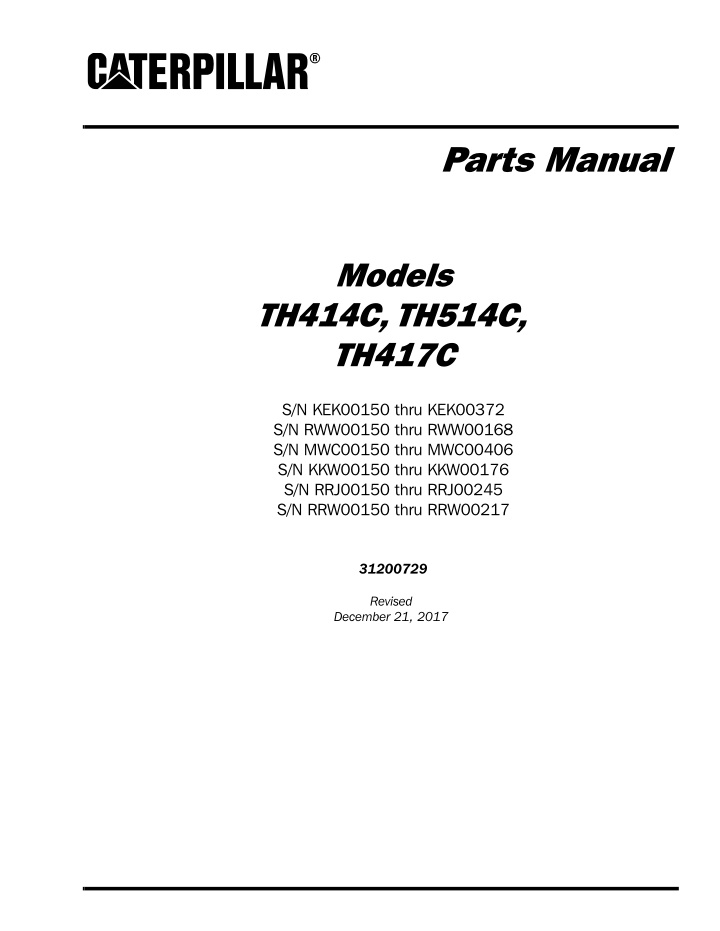 parts manual