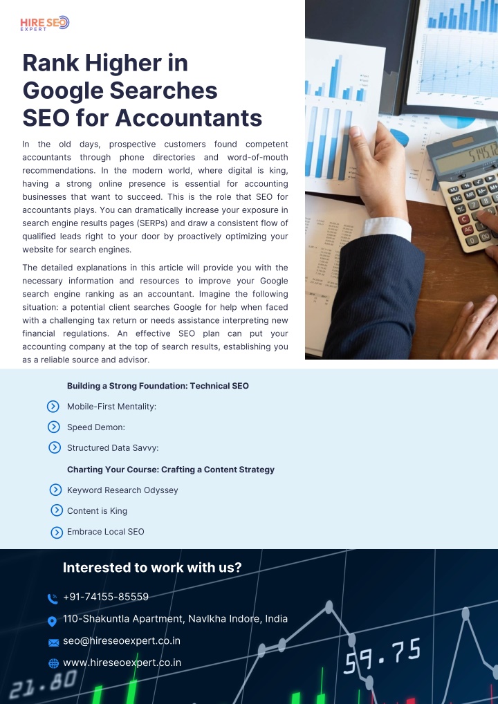 rank higher in google searches seo for accountants