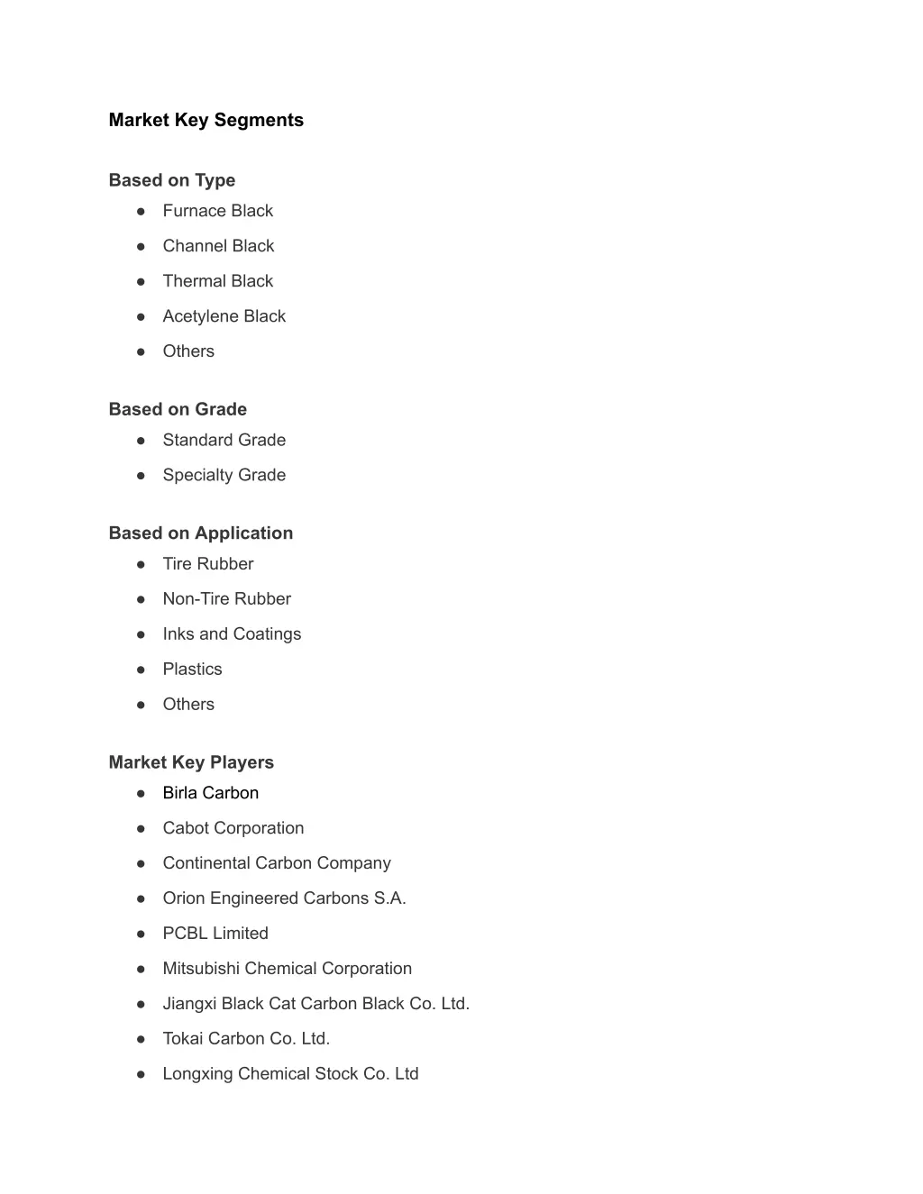 market key segments