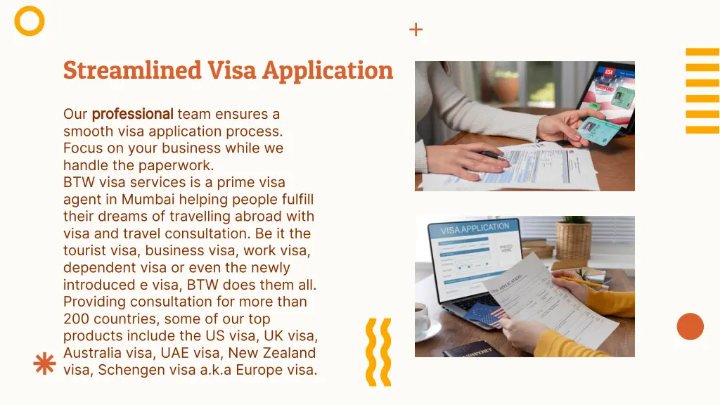 streamlined visa application