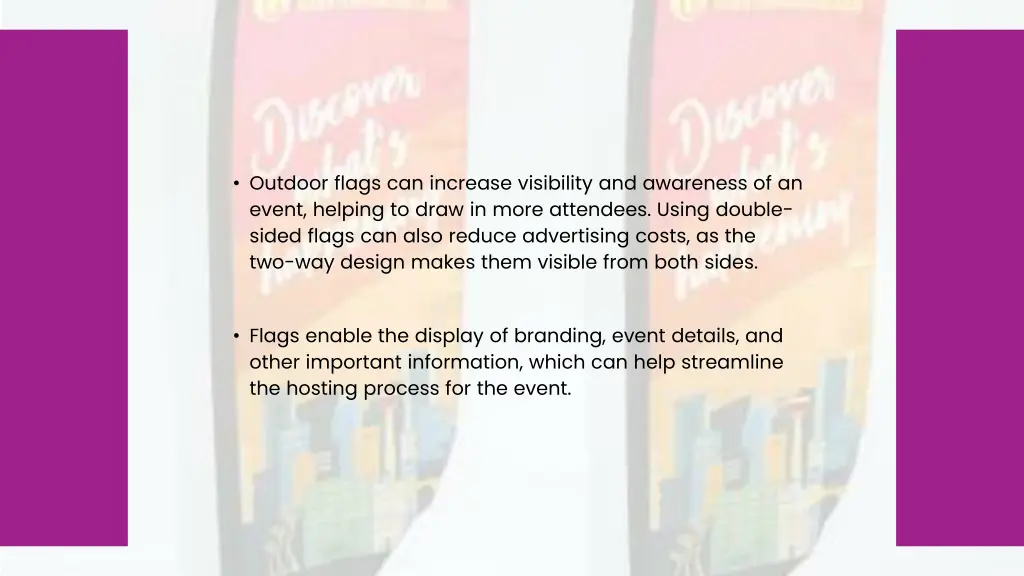 outdoor flags can increase visibility