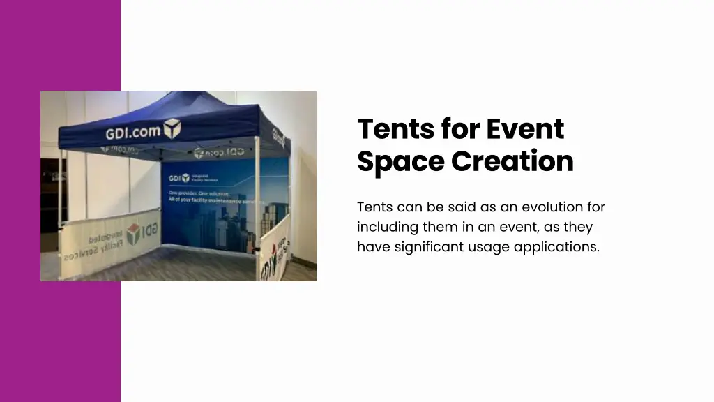 tents for event space creation