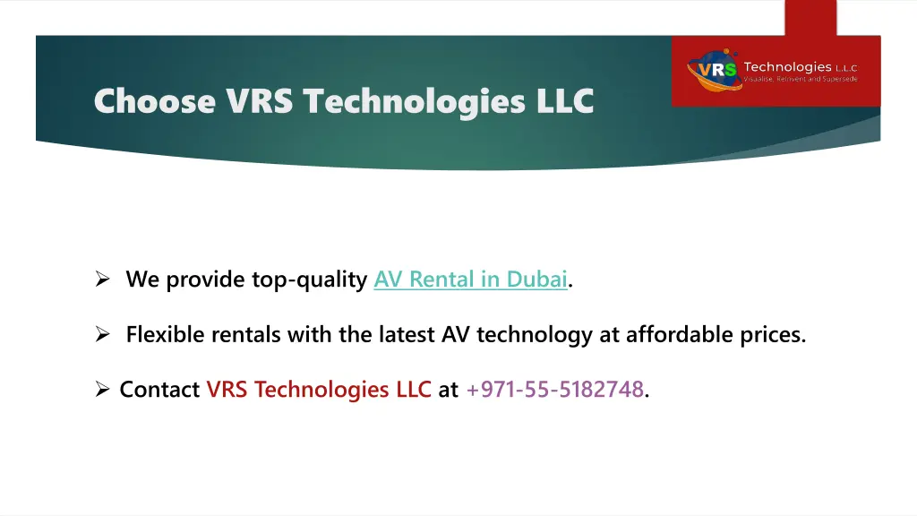 choose vrs technologies llc