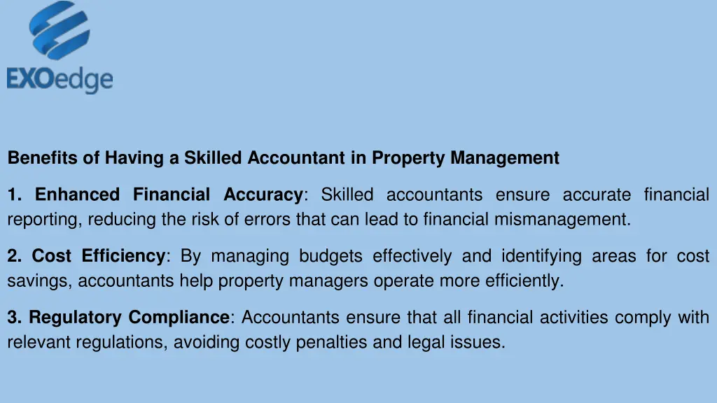 benefits of having a skilled accountant