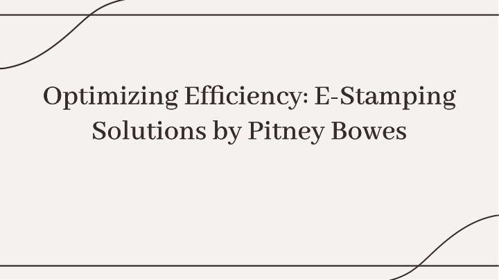 optimizing efficiency e stamping solutions