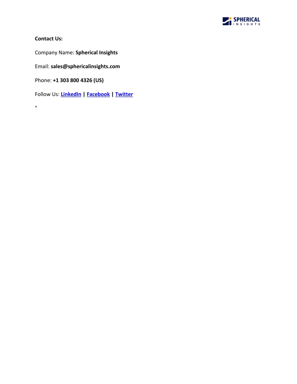 contact us