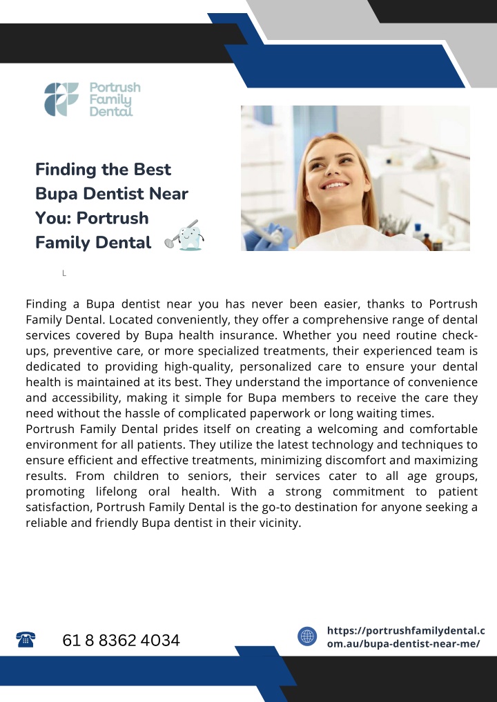 finding the best bupa dentist near you portrush