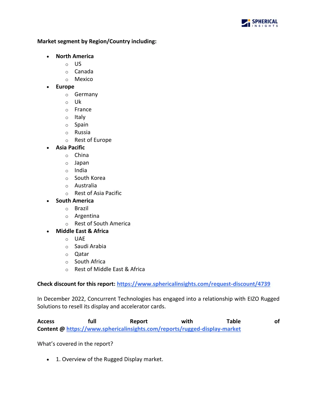 market segment by region country including