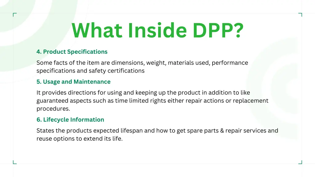 what inside dpp 1