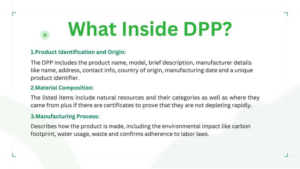 what inside dpp