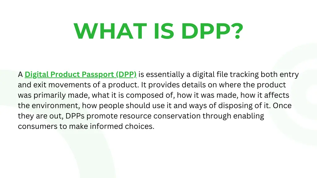what is dpp