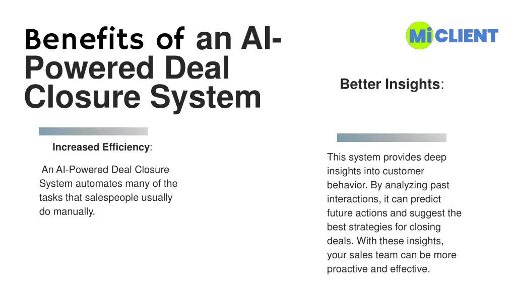 benefits of an ai powered deal closure system