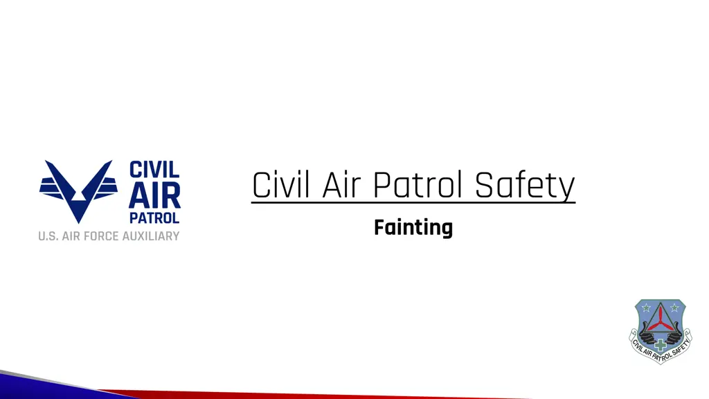 civil air patrol safety fainting