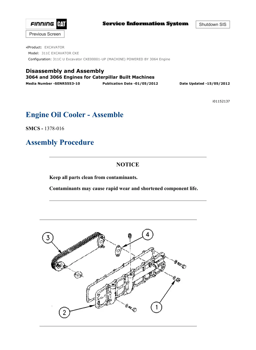 311c u excavator cke00001 up machine powered 13