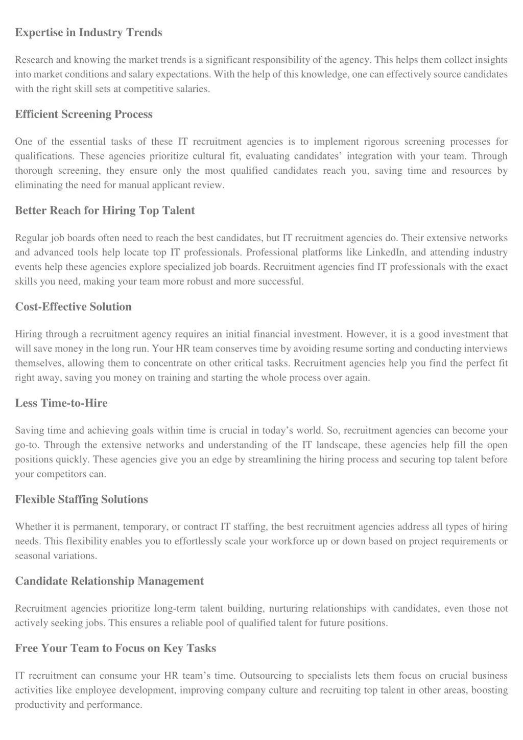 expertise in industry trends