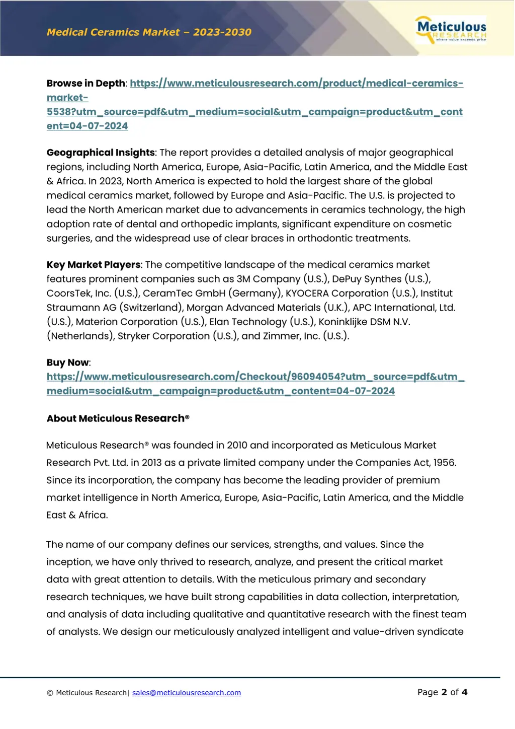 medical ceramics market 20 2 3 20 3 0 1