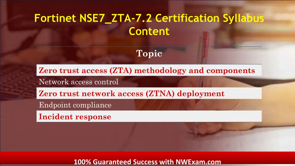 fortinet nse7 zta 7 2 certification syllabus