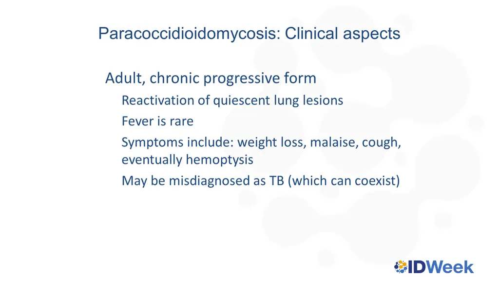 paracoccidioidomycosis clinical aspects