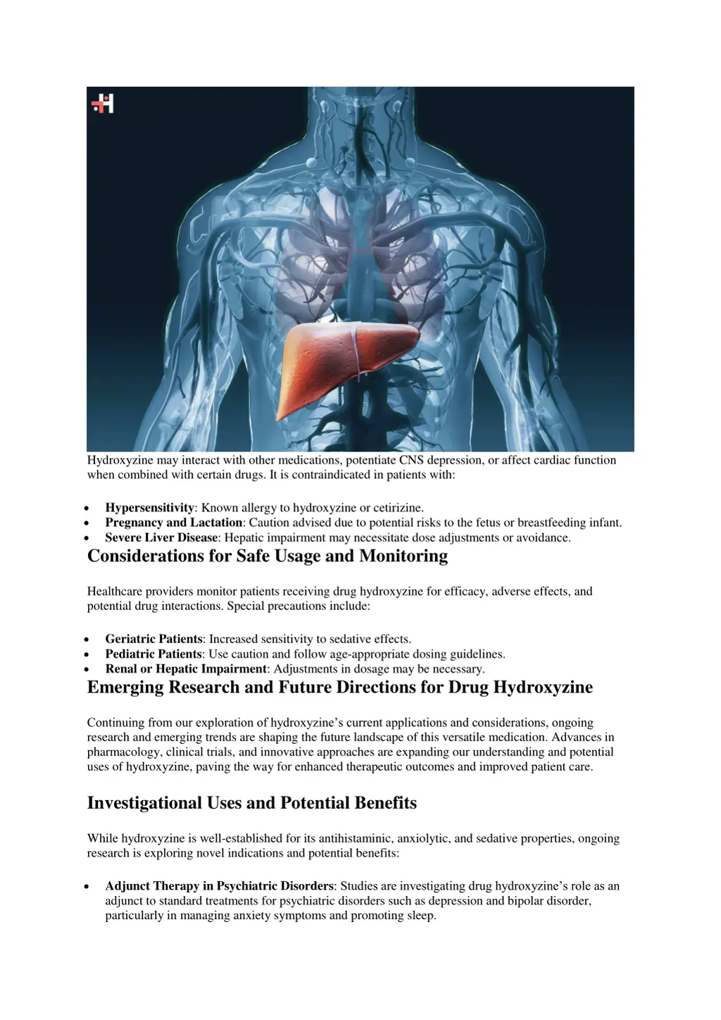 hydroxyzine may interact with other medications