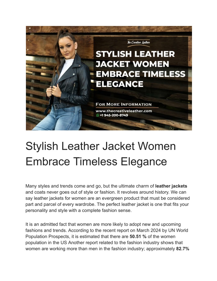 stylish leather jacket women embrace timeless