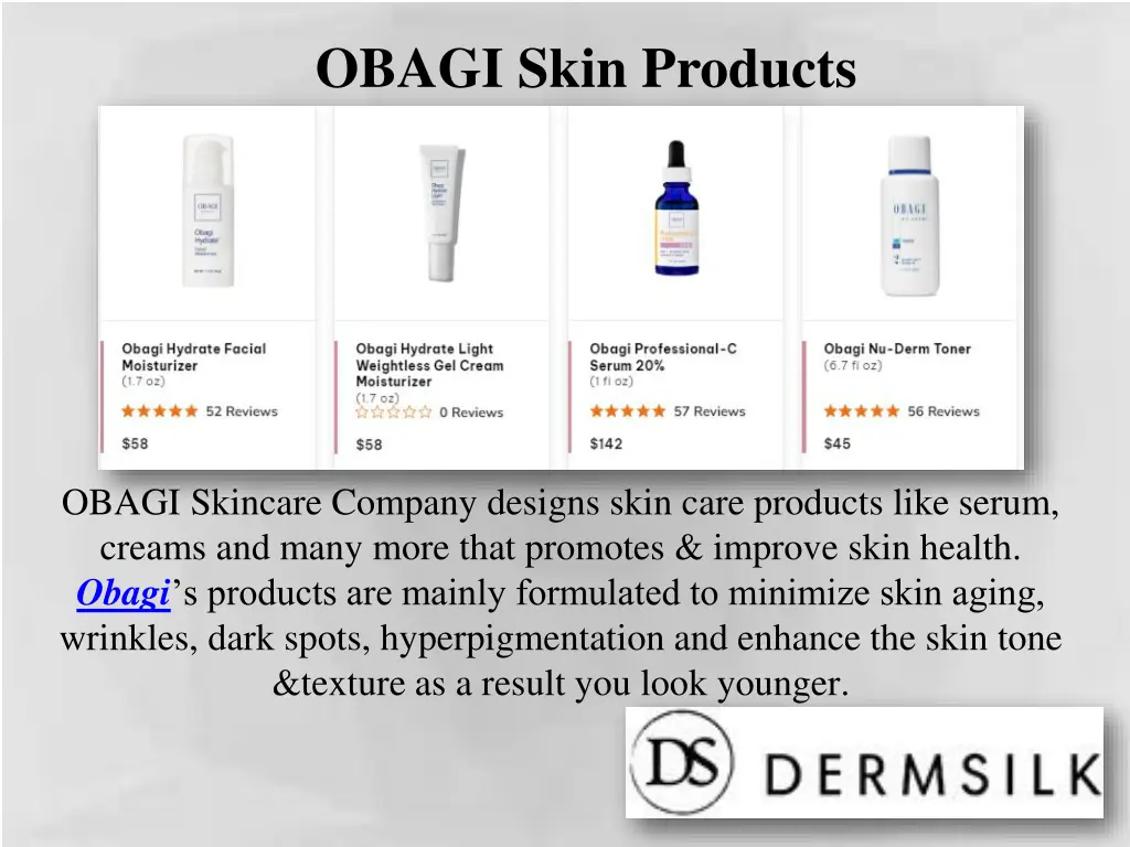 obagi skin products