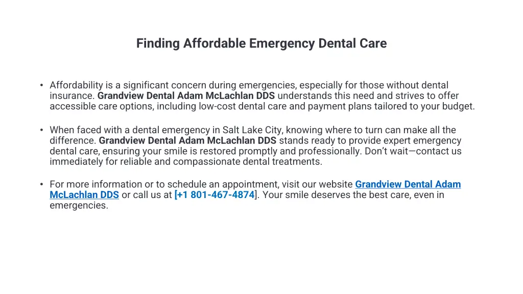 finding affordable emergency dental care