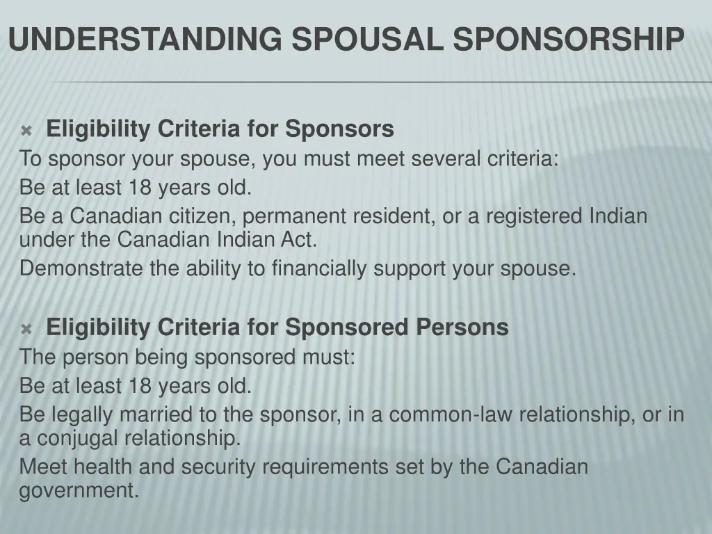 understanding spousal sponsorship 1