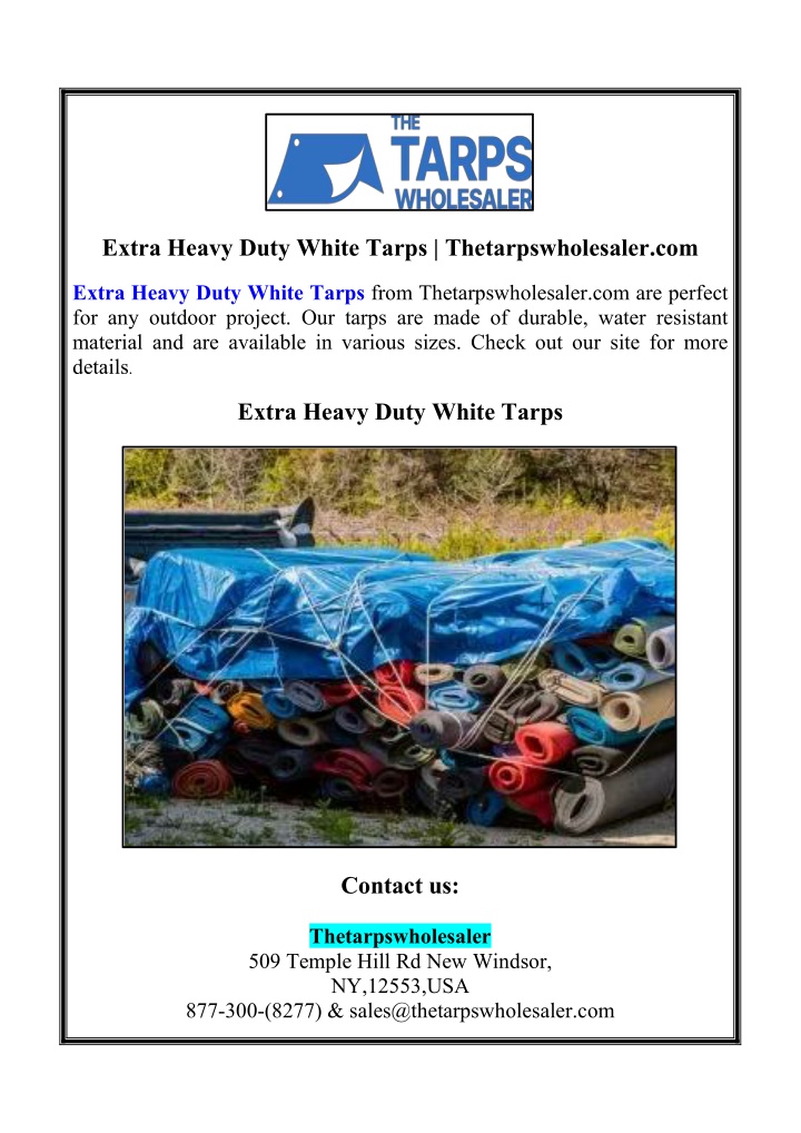 extra heavy duty white tarps thetarpswholesaler