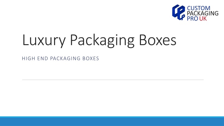 luxury packaging boxes