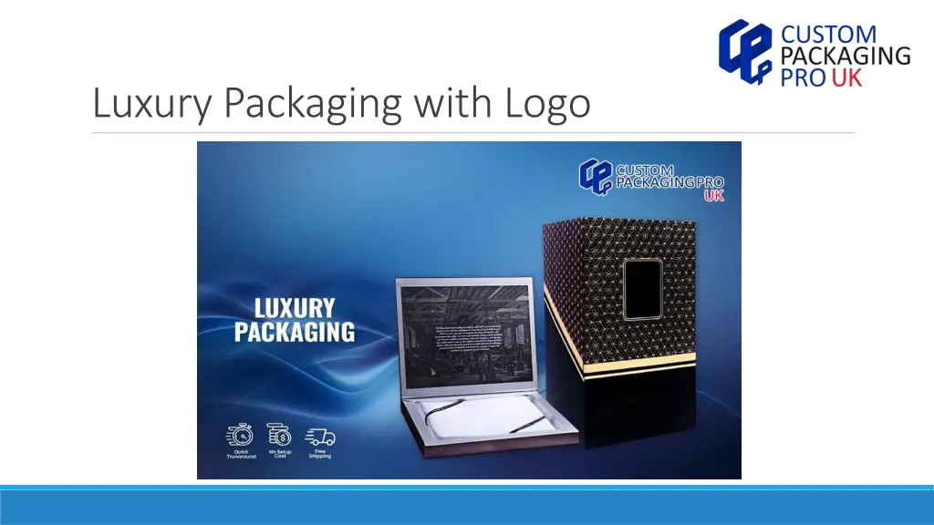 luxury packaging with logo