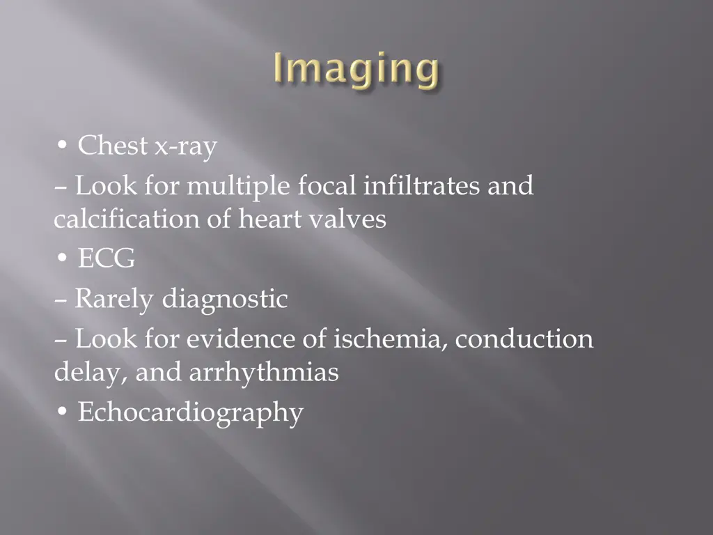 chest x ray look for multiple focal infiltrates