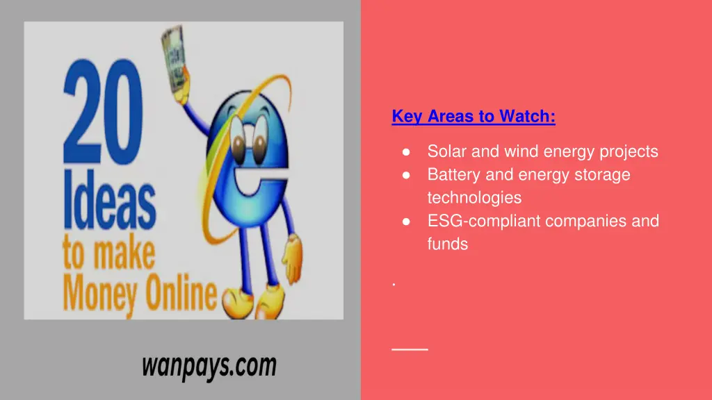 key areas to watch