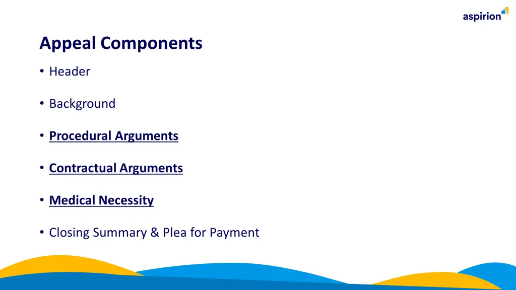 appeal components