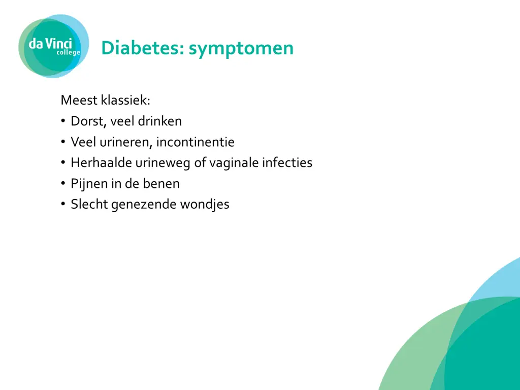 diabetes symptomen