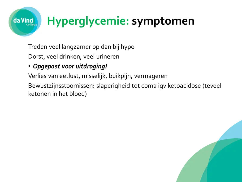 hyperglycemie symptomen