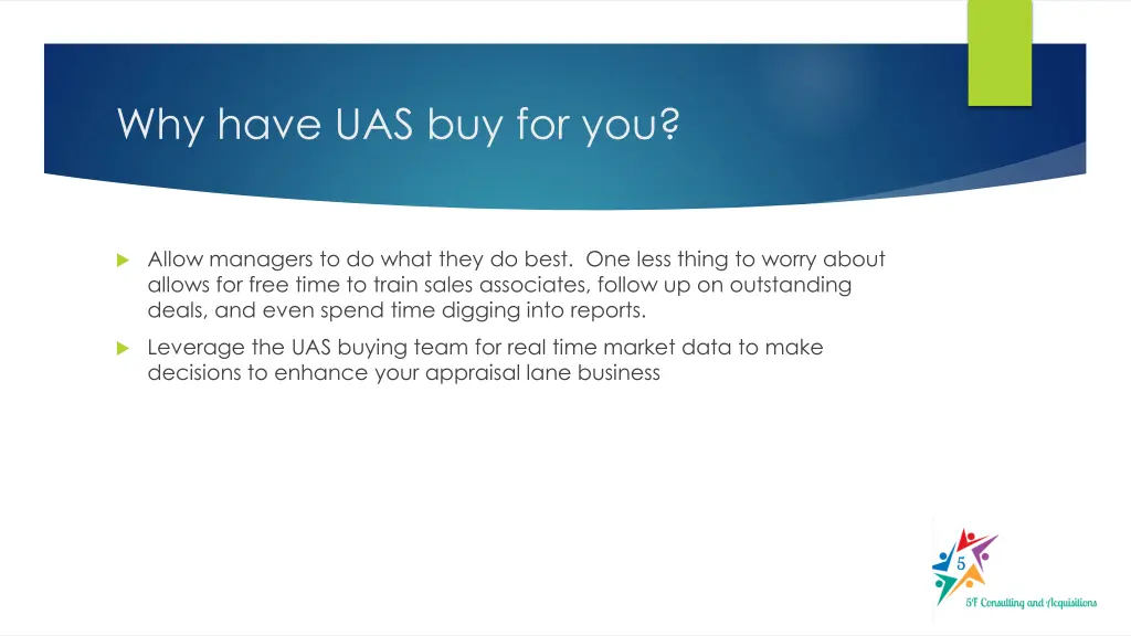 why have uas buy for you