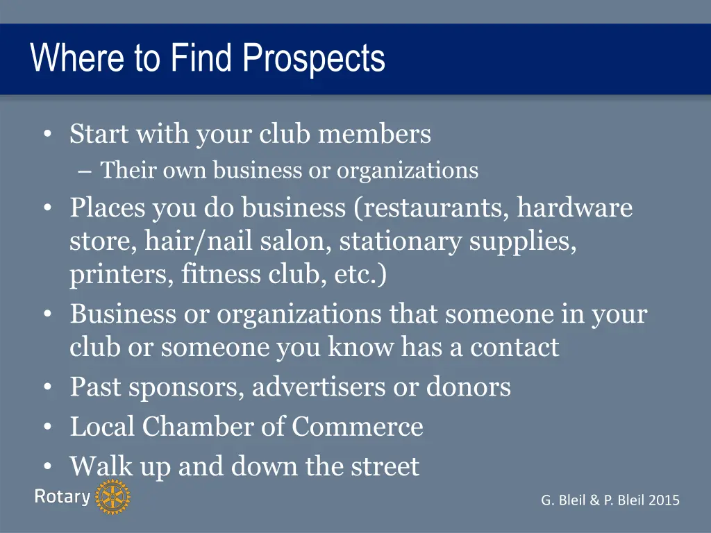 where to find prospects