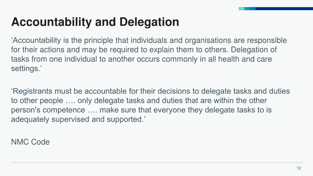 accountability and delegation