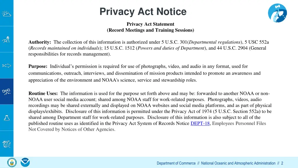 privacy act notice