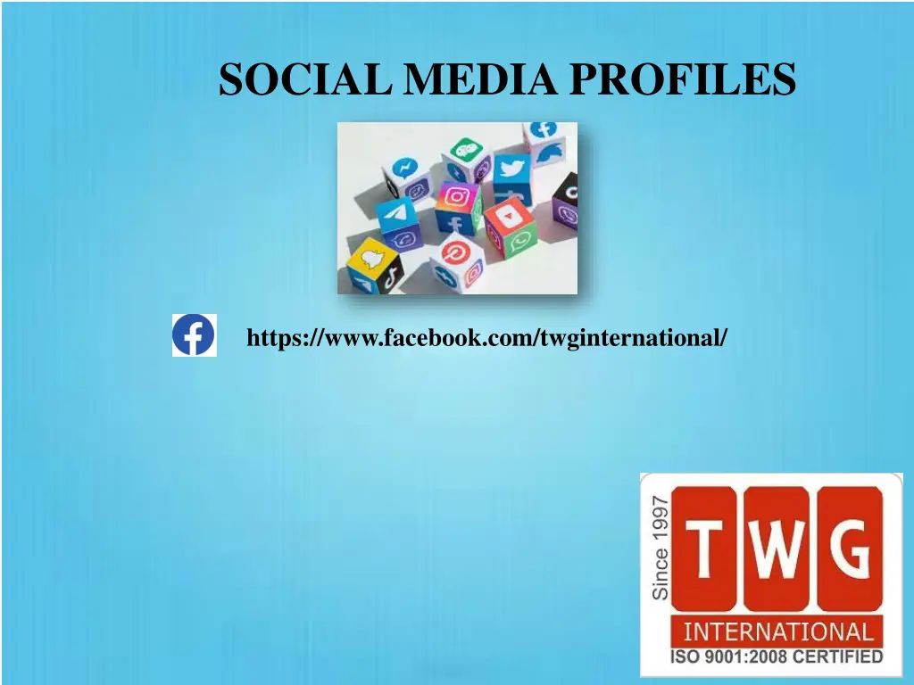 social media profiles