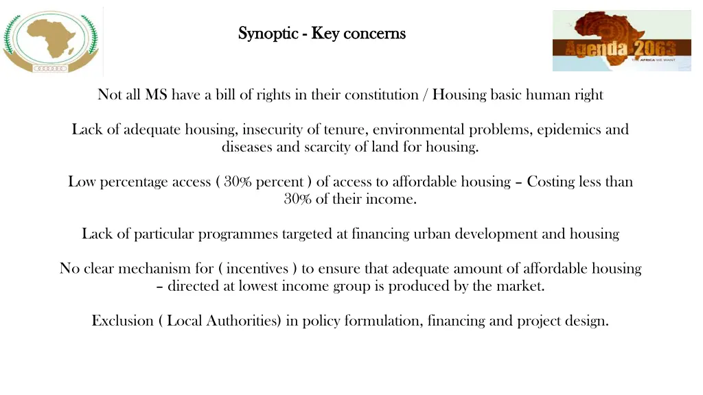 synoptic synoptic key concerns key concerns