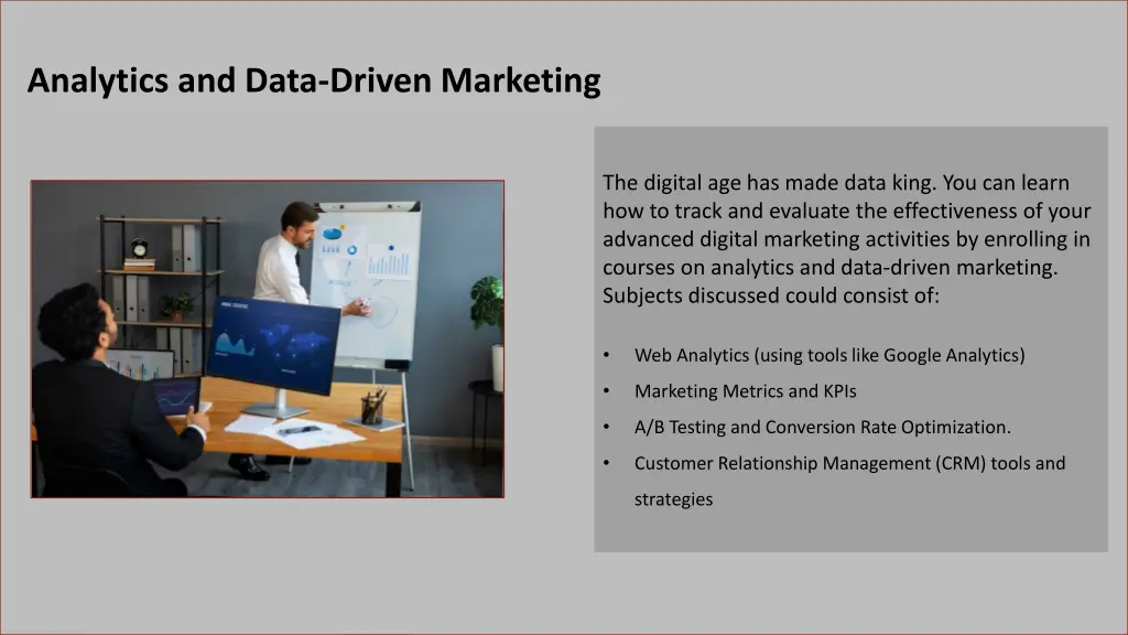analytics and data driven marketing