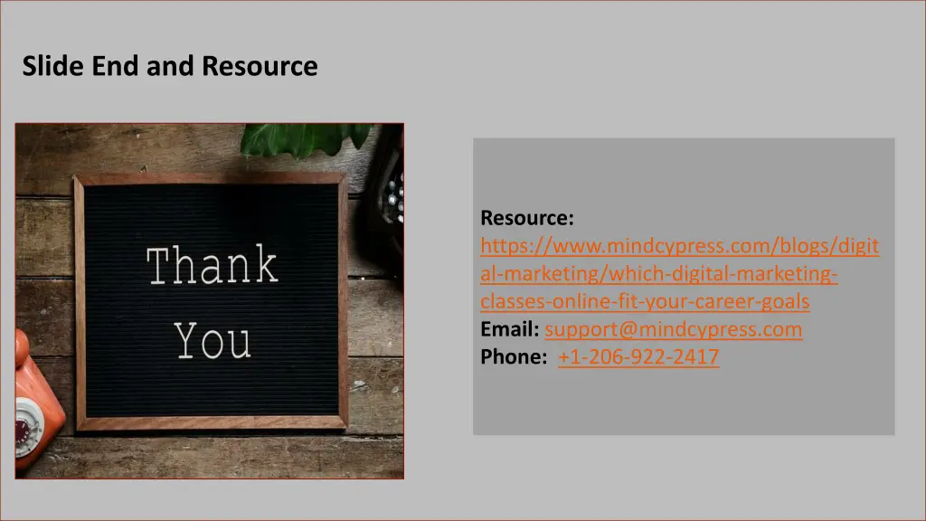 slide end and resource