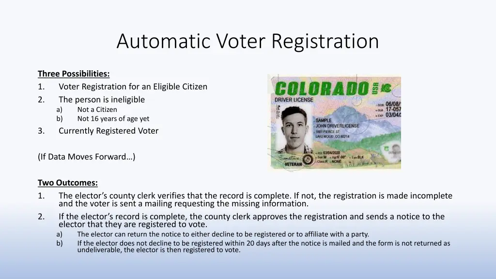 automatic voter registration